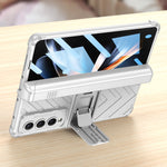 Custodia per telefono a conchiglia con armatura magnetica integrata GKK con scatola per penna, For Samsung Galaxy Z Fold4