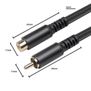 3709MF Cavo di prolunga audio e video RCA maschio-femmina, 1.8m, 3m, 6m