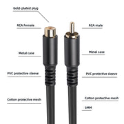 3709MF Cavo di prolunga audio e video RCA maschio-femmina, 1.8m, 3m, 6m