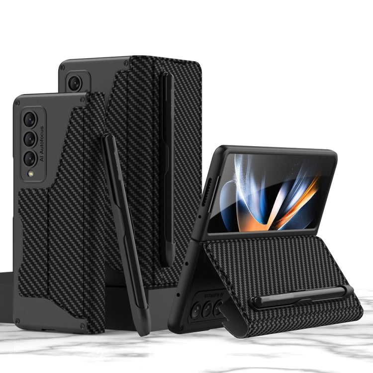 Custodia per telefono in pelle flip GKK Armor con slot per penne, For Samsung Galaxy Z Fold4