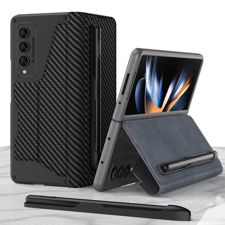Custodia per telefono in pelle flip GKK Armor con slot per penne, For Samsung Galaxy Z Fold4