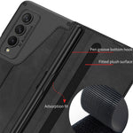 Custodia per telefono in pelle flip GKK Armor con slot per penne, For Samsung Galaxy Z Fold4