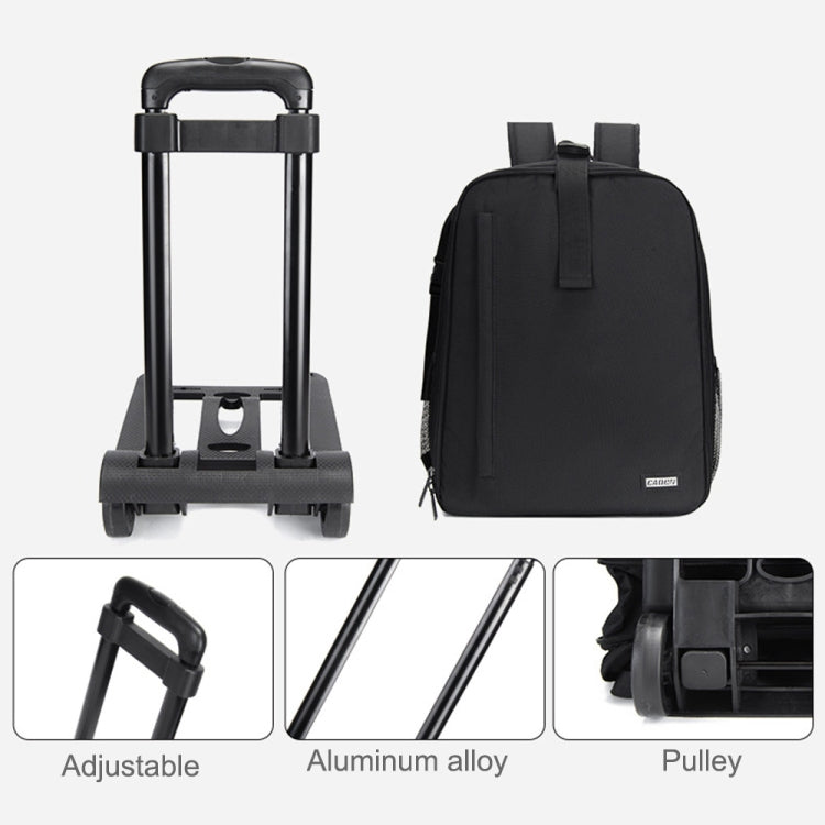 Zaino per fotocamera CADeN D6 V Borsa per fotocamera in nylon con barra di traino, D6 V 32 x 18 x 43cm