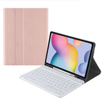 Custodia in pelle per tastiera Bluetooth con cappuccio quadrato A7 con slot per penna, For Samsung Galaxy Tab S7, For Samsung Galaxy Tab A7 10.4 2020