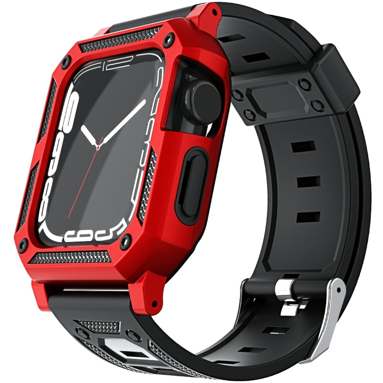 Cinturino per orologio in silicone militare + set di custodia per orologio, For Apple Watch Series 9/8/7 45mm, For Apple Watch Series 9/8/7 41mm