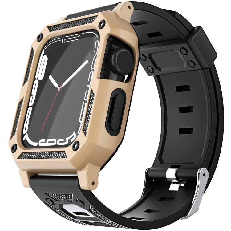 Cinturino per orologio in silicone militare + set di custodia per orologio, For Apple Watch Series 9/8/7 45mm, For Apple Watch Series 9/8/7 41mm