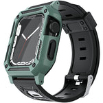 Cinturino per orologio in silicone militare + set di custodia per orologio, For Apple Watch Series 9/8/7 45mm, For Apple Watch Series 9/8/7 41mm
