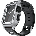 Cinturino per orologio in silicone militare + set di custodia per orologio, For Apple Watch Series 9/8/7 45mm, For Apple Watch Series 9/8/7 41mm