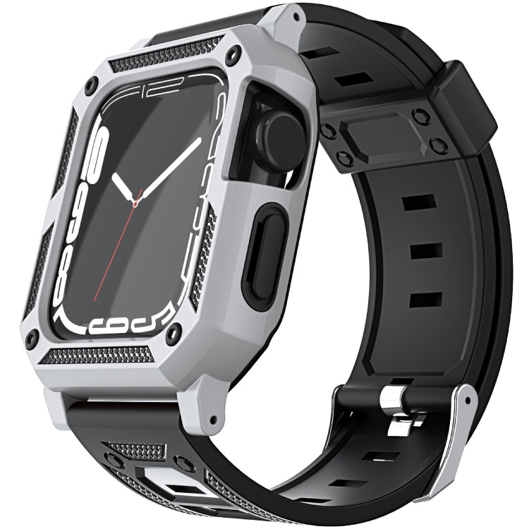 Cinturino per orologio in silicone militare + set di custodia per orologio, For Apple Watch Series 9/8/7 45mm, For Apple Watch Series 9/8/7 41mm