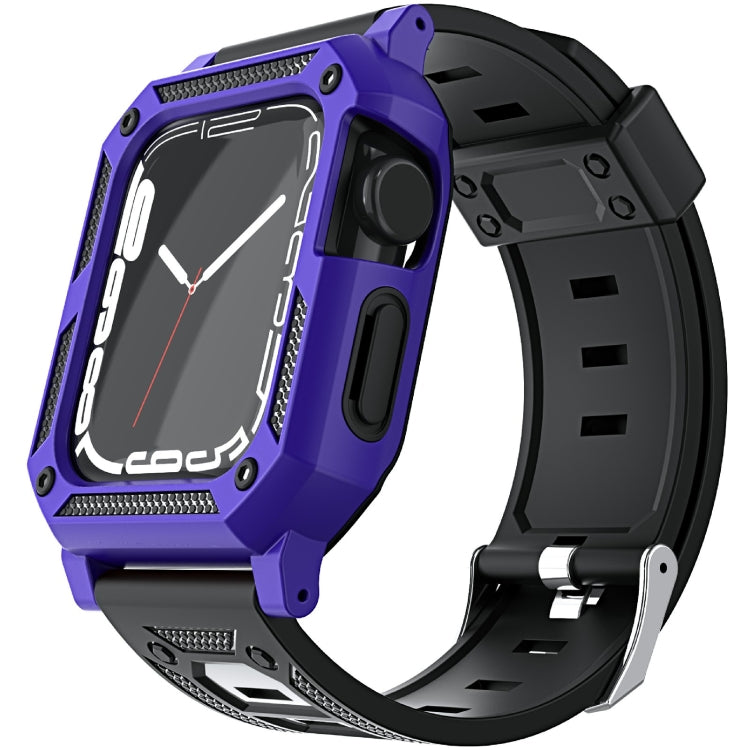 Cinturino per orologio in silicone militare + set di custodia per orologio, For Apple Watch Series 9/8/7 45mm, For Apple Watch Series 9/8/7 41mm