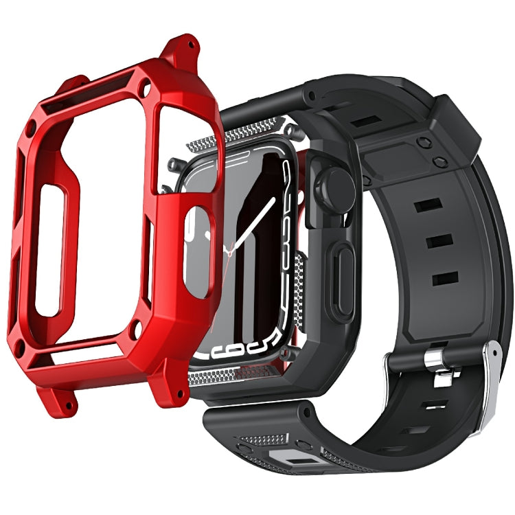 Cinturino per orologio in silicone militare + set di custodia per orologio, For Apple Watch Series 9/8/7 45mm, For Apple Watch Series 9/8/7 41mm