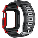 Cinturino per orologio in silicone militare + set di custodia per orologio, For Apple Watch Series 9/8/7 45mm, For Apple Watch Series 9/8/7 41mm