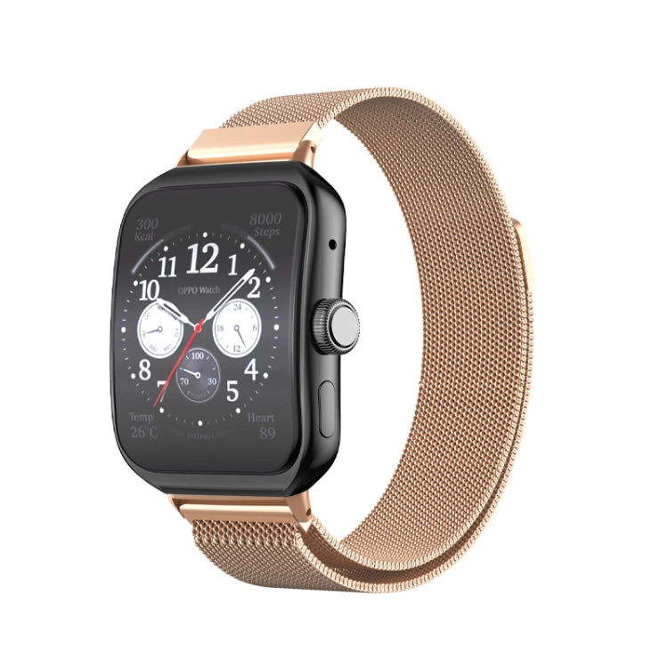 Cinturino per orologio in metallo in acciaio inossidabile milanese, For OPPO Watch 3 Pro
