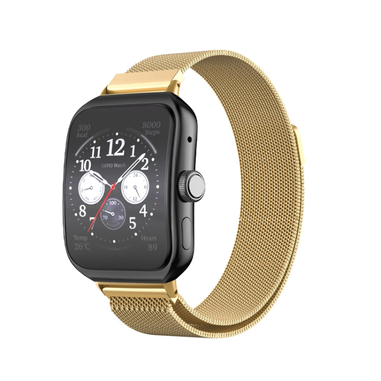 Cinturino per orologio in metallo in acciaio inossidabile milanese, For OPPO Watch 3 Pro