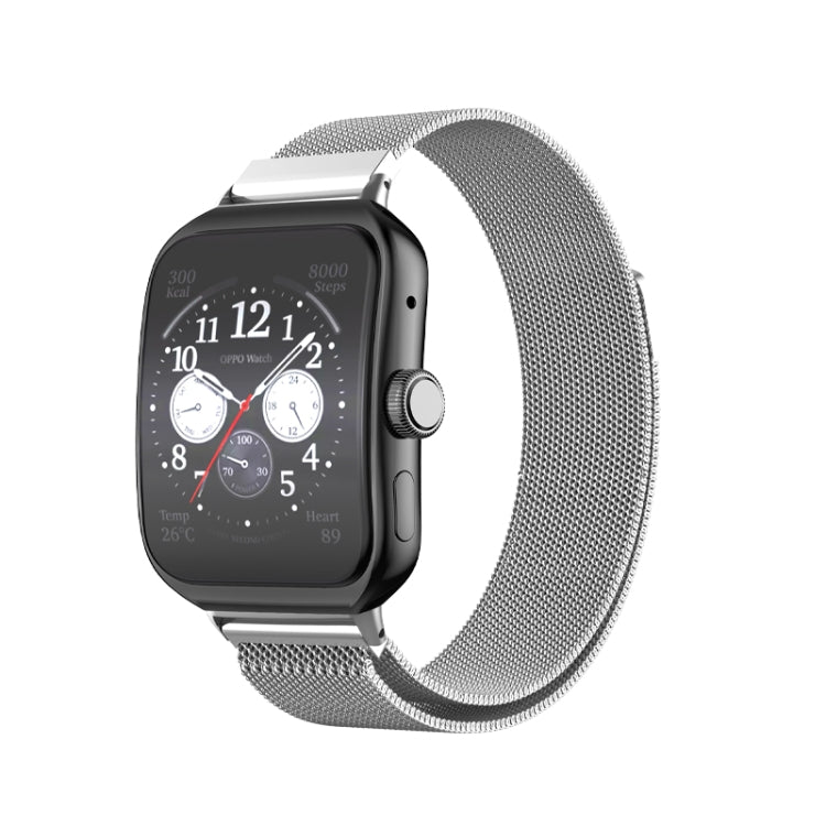 Cinturino per orologio in metallo in acciaio inossidabile milanese, For OPPO Watch 3 Pro