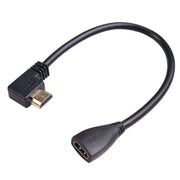 HDL-03 Cavo adattatore da gomito maschio HDMI a femmina da 30 cm, Left Angle, 90 Degrees, 270 Degrees