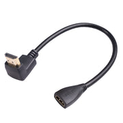 HDL-03 Cavo adattatore da gomito maschio HDMI a femmina da 30 cm, Left Angle, 90 Degrees, 270 Degrees