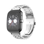 Cinturino per orologio in acciaio inossidabile con fibbia piatta a tre sfere, For OPPO Watch 3 Pro, For OPPO Watch 3