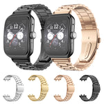 Cinturino per orologio in acciaio inossidabile con fibbia piatta a tre sfere, For OPPO Watch 3 Pro, For OPPO Watch 3