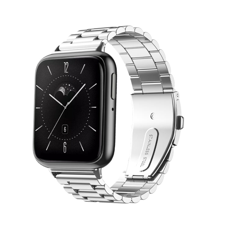 Cinturino per orologio in acciaio inossidabile con fibbia piatta a tre sfere, For OPPO Watch 3 Pro, For OPPO Watch 3