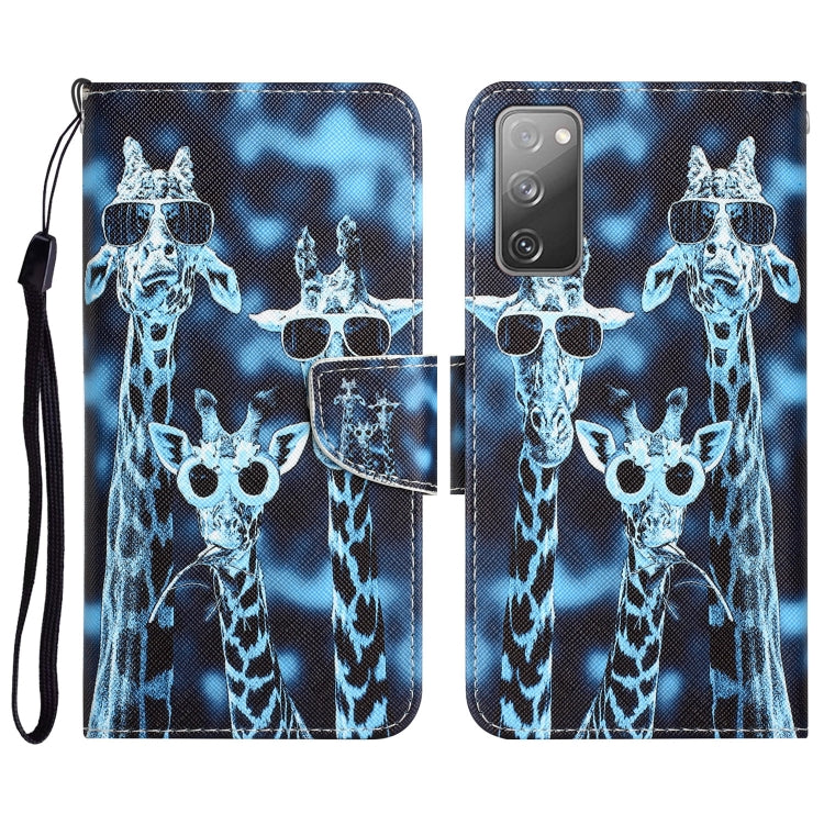 Custodia per telefono in pelle con disegno colorato, For Samsung Galaxy S20 FE