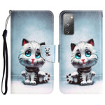 Custodia per telefono in pelle con disegno colorato, For Samsung Galaxy S20 FE