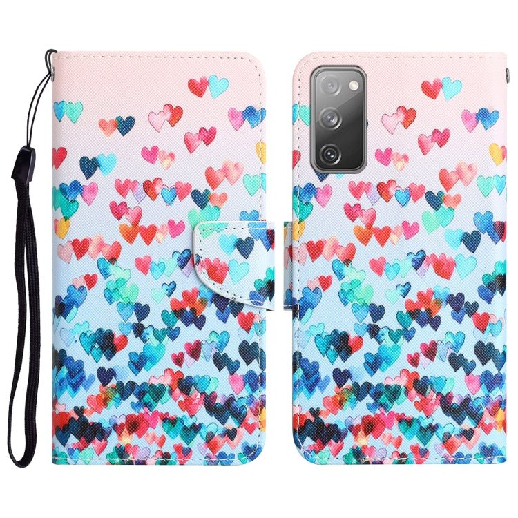 Custodia per telefono in pelle con disegno colorato, For Samsung Galaxy S20 FE
