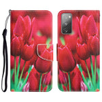 Custodia per telefono in pelle con disegno colorato, For Samsung Galaxy S20 FE