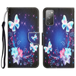 Custodia per telefono in pelle con disegno colorato, For Samsung Galaxy S20 FE
