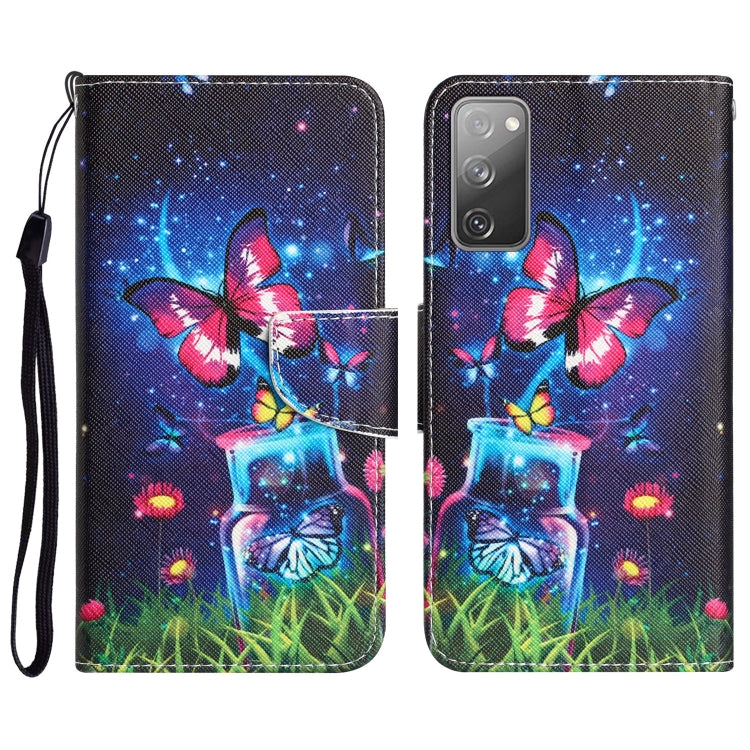 Custodia per telefono in pelle con disegno colorato, For Samsung Galaxy S20 FE