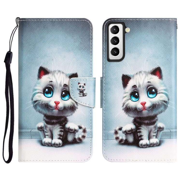 Custodia per telefono in pelle con disegno colorato, For Samsung Galaxy S21+ 5G