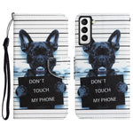 Custodia per telefono in pelle con disegno colorato, For Samsung Galaxy S21+ 5G