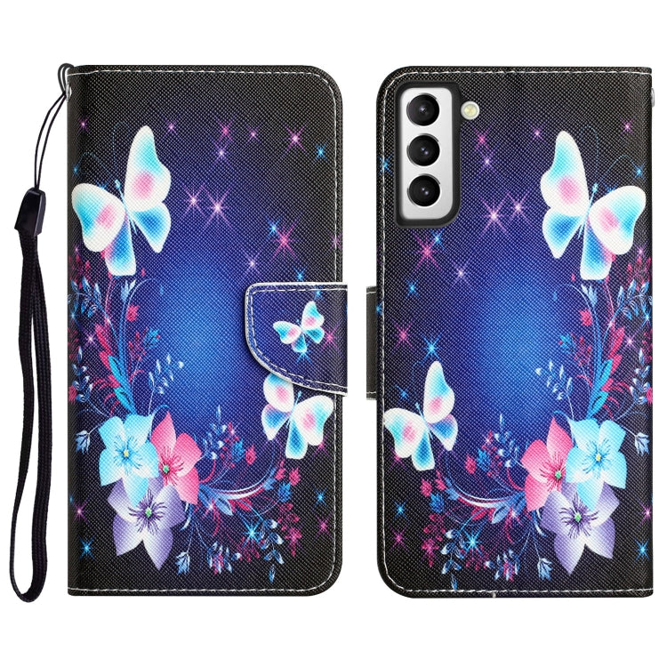 Custodia per telefono in pelle con disegno colorato, For Samsung Galaxy S21+ 5G