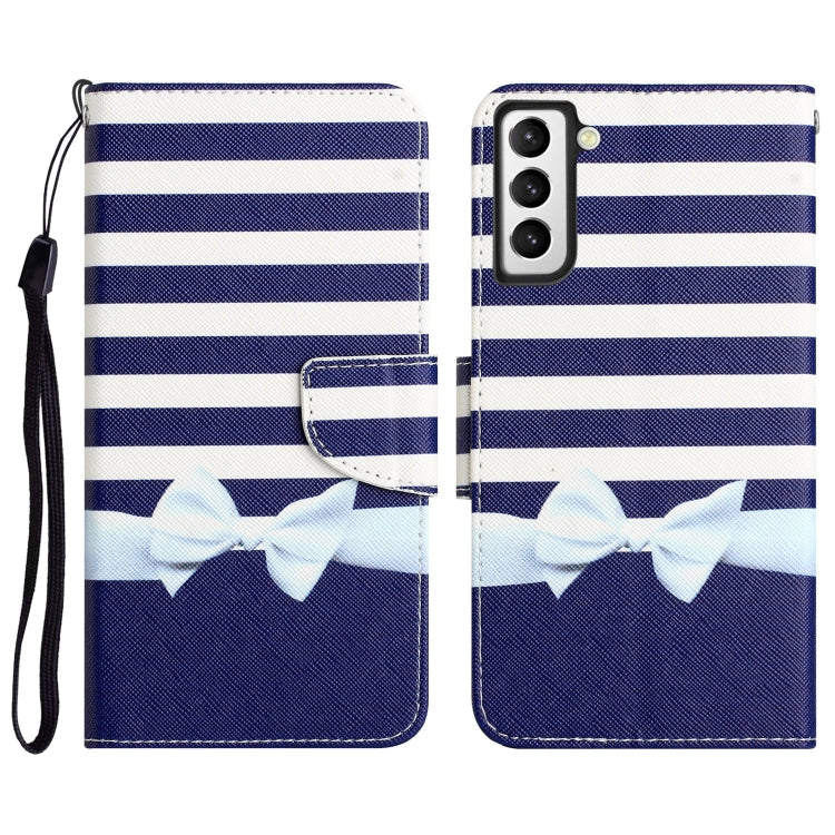 Custodia per telefono in pelle con disegno colorato, For Samsung Galaxy S21+ 5G