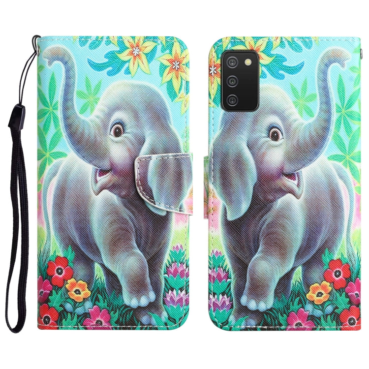 Custodia per telefono in pelle con disegno colorato, For Samsung Galaxy A02s