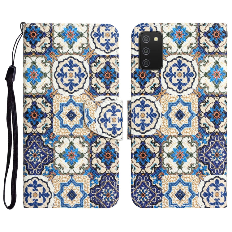 Custodia per telefono in pelle con disegno colorato, For Samsung Galaxy A03s