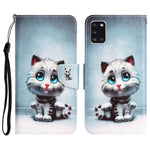 Custodia per telefono in pelle con disegno colorato, For Samsung Galaxy A31