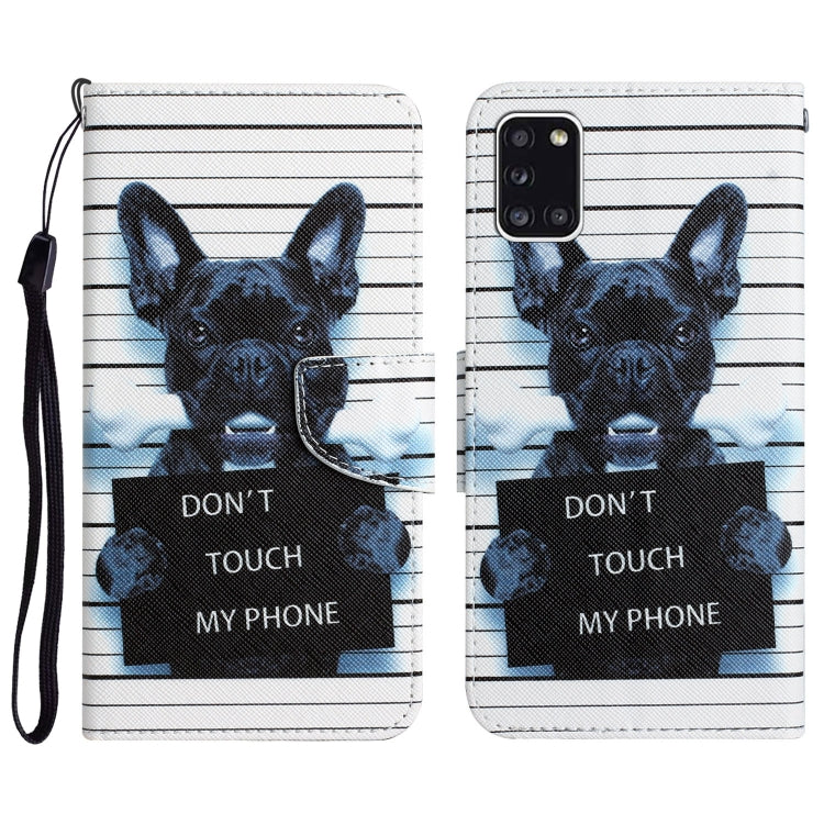 Custodia per telefono in pelle con disegno colorato, For Samsung Galaxy A31