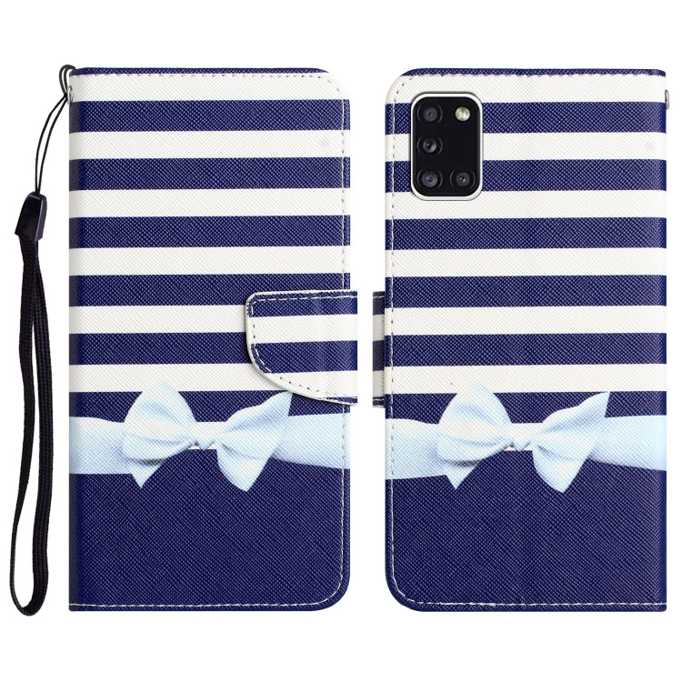 Custodia per telefono in pelle con disegno colorato, For Samsung Galaxy A31