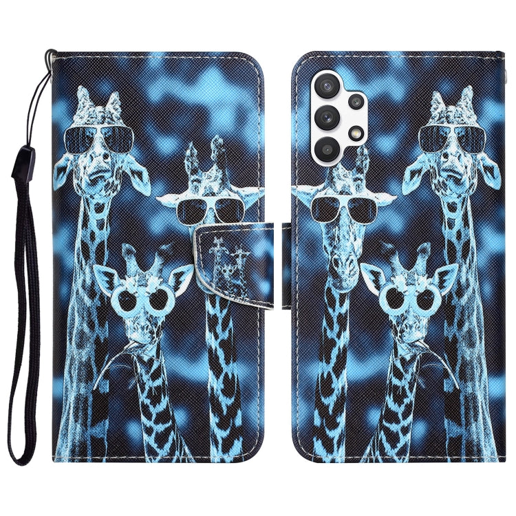 Custodia per telefono in pelle con disegno colorato, For Samsung Galaxy A32 5G