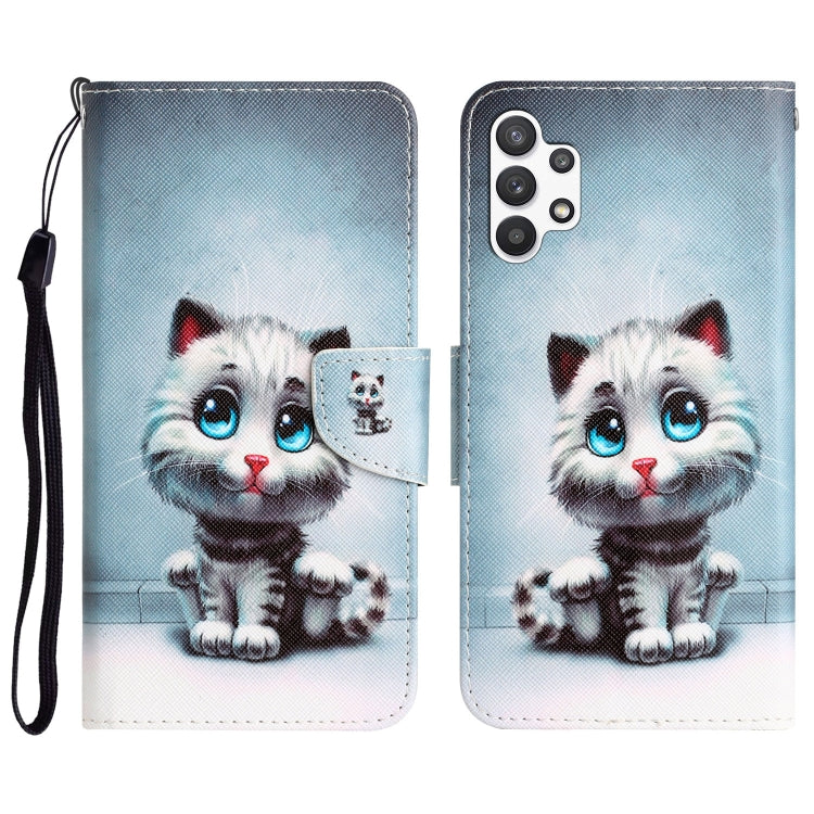 Custodia per telefono in pelle con disegno colorato, For Samsung Galaxy A32 5G