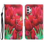 Custodia per telefono in pelle con disegno colorato, For Samsung Galaxy A32 5G