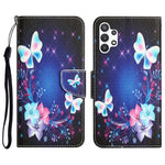 Custodia per telefono in pelle con disegno colorato, For Samsung Galaxy A32 5G