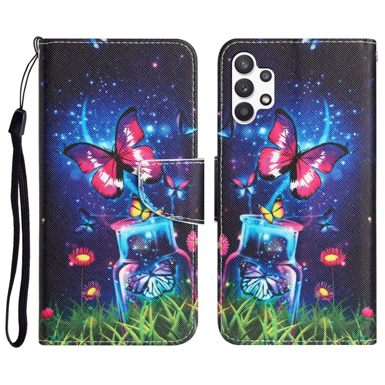 Custodia per telefono in pelle con disegno colorato, For Samsung Galaxy A32 5G