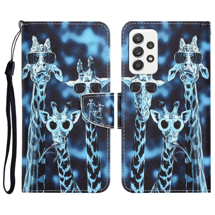 Custodia per telefono in pelle con disegno colorato, For Samsung Galaxy A33 5G