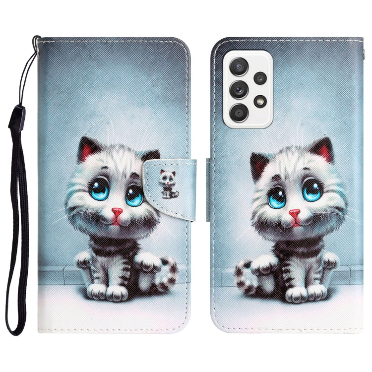 Custodia per telefono in pelle con disegno colorato, For Samsung Galaxy A33 5G