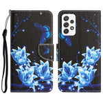 Custodia per telefono in pelle con disegno colorato, For Samsung Galaxy A33 5G