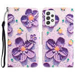 Custodia per telefono in pelle con disegno colorato, For Samsung Galaxy A33 5G
