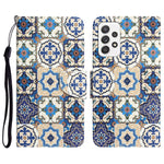 Custodia per telefono in pelle con disegno colorato, For Samsung Galaxy A33 5G