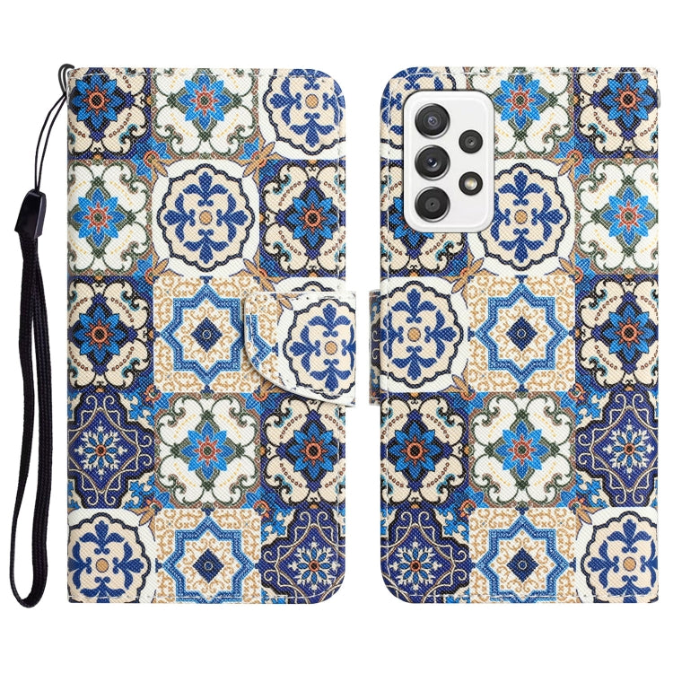Custodia per telefono in pelle con disegno colorato, For Samsung Galaxy A33 5G